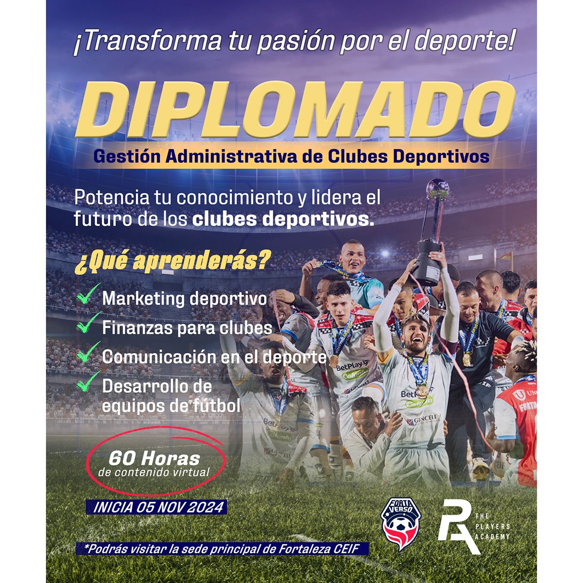 Diplomado en Gestión Administrativa de Clubes Deportivos