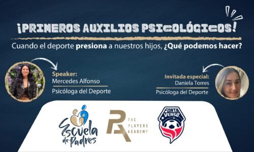 ¡Primeros auxilios psicológicos! Cuando el deporte presiona a nuestros hijos ¿Qué podemos hacer?